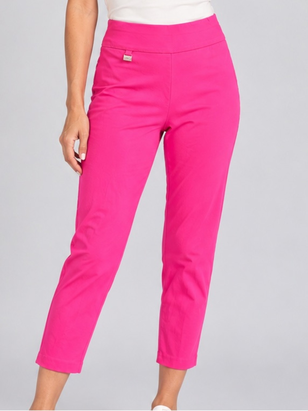 Alfani Hot Pink Cropped Ankle Pants